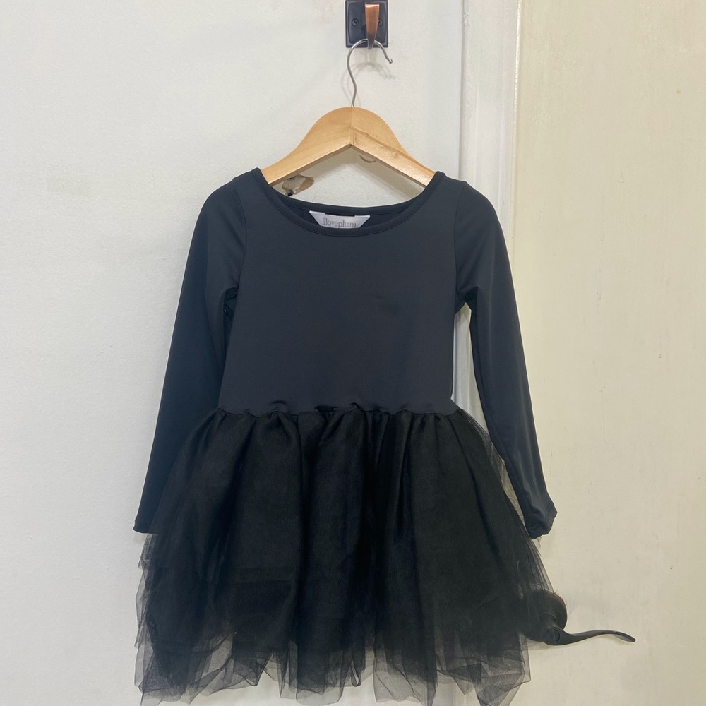 iloveplum Girls Dance Black Tulle Skirt Ballet Dress